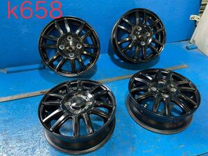 〈K658〉ホイール4本セット　dp devotion 13インチ4.00B オフセット+45 PCD4H100 ハブ67mm ボルト穴13mm