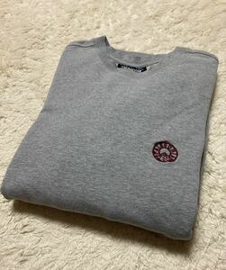 パタゴニア patagoniaトレーナーSweat shirt クルー スウェットシャツ グレー胸ワンポイント刺繍ロゴused 