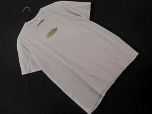 ネコポスOK American Apparel アメリカンアパレル プリント Tシャツ sizeL/グレー ■◆ ☆ eeb6 メンズ