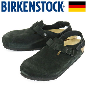 BIRKENSTOCK (ビルケンシュトック) 1028337 TOKIO トキオ スエードレザーサンダル BLACK レギュラー幅 BI363 42-約27.0cm