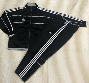 ☆adidas☆アディダス 90ｓ 日本製 ヴィンテージ ジャージ 上下 M 黒系 ジャケット パンツ トレーニング 751780