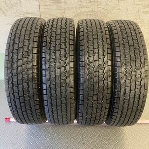 ブリヂストン スタッドレス W300 145/80R12 LT 145R12 LT 2022年製 6〜7部山 軽トラ 軽バン 4本セット