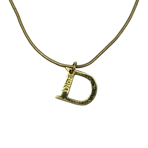 Christian Dior ディオール ネックレス ペンダント アクセサリー ジュエリー 小物 ロゴ GP ゴールド