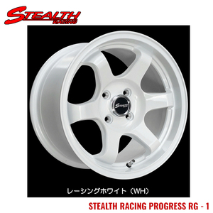 送料無料 トラストジャパン STEALTH RACING PROGLESS RG-1 8J-15 +30 4H-100 (15インチ) 4H100 8J+30【2本セット 新品】