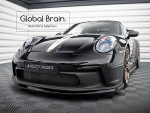 ポルシェ 911 992 GT3 フロント リップ スポイラー / フロント スプリッター エプロン バンパー ディフューザー スカート