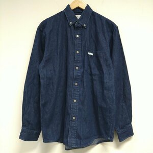 (^w^)b Calvin Klein Jeans カルバン・クライン・ジーンズ 80s 90s ヴィンテージ デニム 長袖 ボタンダウン シャツ インディゴ M 8614ｗE