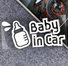 BABY ON BOARD BABY IN CAR カーステッカー