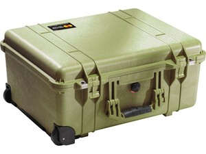 PELICAN（ペリカン）プロテクターケース 1560 フォームなし OD GREEN [ODグリーン] [1560-001-130] キャスター付き 収納可能な延長ハンドル