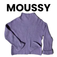 【MOUSSY】マウジー　タートルネック　ニット　スリット