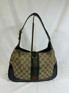 【★1円スタート★】グッチGUCCI ショルダーバッグハンドバッグ レザー シェリーライン個人出品【★売り切り】