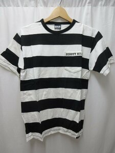 ◎極美品　ショット　schott ボーダー　Tシャツ　白黒　サイズS