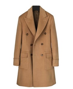 PoloCoat Bolu Coat ビンテージブリティッシュクラシックスタイルミドル丈スリムフィットカシミアウールコート男性用