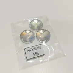 ⭐ビジュー パーツ**クリスタル 円形 1.8cm×1.8cm 3個