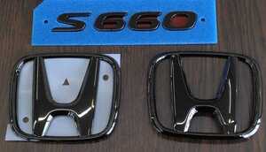 ◆◇送料無料 S660 ブラック エンブレム 未使用 JW5 honda Black Emblem JDM OEM◇◆