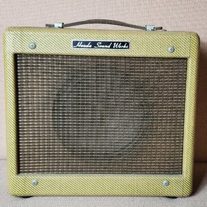 HSW Denchiman Special GUITAR AMP. Honda Sound Works JENSEN スピーカー 9V 電池駆動 ギター　ハープアンプ 30台限定販売　21/30 2004年