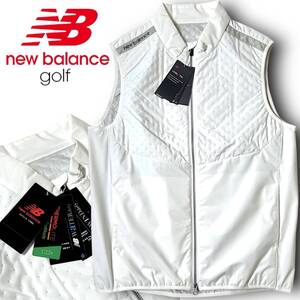 新品 new balance ニューバランス ゴルフ 撥水 防風 高保温中綿THERMOLITE ピンソニックキルト 中綿ベスト エコダウンベスト 6 XL ◆B4794