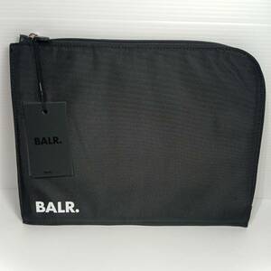 【未使用】BALR. ボーラー クラッチバッグ ドキュメントケース 13インチ ブラック 黒 ナイロン ラップトップ スリーブ B6231 1004