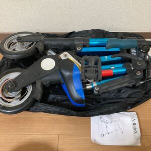 Air bike A-RideX 折りたたみ自転車 5.7kg 8インチ レッド コンパクト★説明書付き