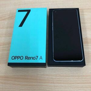 中古品 スマートフォン OPPO Reno7A 128GB CPH2353 ドリームブルー SIM無し IMEI:ー フチ打ちキズ スマホ・携帯電話