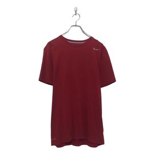 NIKE 半袖 ロゴ Tシャツ ナイキ レッド M レッド ドライフィット プリント クルーネック 古着卸 アメリカ仕入 a604-6574