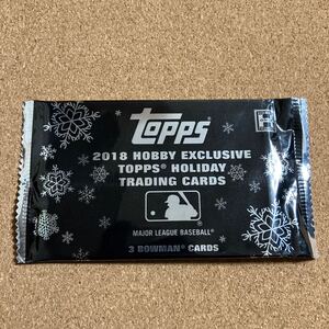 2018 topps Hobby Exclusive holiday pack 1パック　大谷翔平　MLB Bowman 未開封　Auto 直筆サイン？　shohei ohtani RC ルーキー