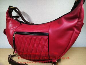 WESTRIDE ウエストライド SHOULDER BAG ライディング ショルダー バッグ パテッド レザーベルト