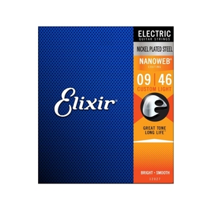 【エレキギター弦】Elixir エレキ ギター弦 12027 NANOWEB CUSTOM LIGHT 09-46 正規品