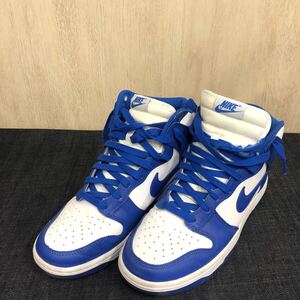 【NIKE】ナイキ★ハイカットスニーカー 27.5cm DUNK HIGH RETRO ダンク ハイ レトロ ブルー DD1399-102 11