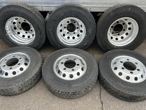 225/80R17.5 ヨコハマ　710R ミックス 2020 4トン　アルミ 17.5×6.00 6穴 研磨済み フォワード レンジャー ファイター　６本値段