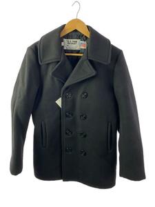 Schott◆ショット/U.S.740N/PEA JACKET/ピーコート/34/ウール/ブラック/黒