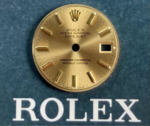 純正品 69173 文字盤 ロレックス レディース デイトジャスト 金 ゴールド ダイヤル ROLEX DATEJUST dial 69178 2135 b ladies woman gold b