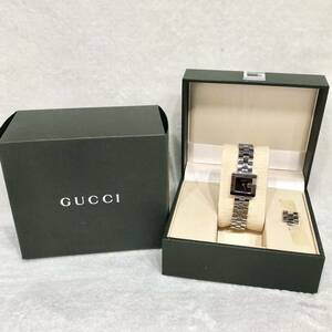 1円スタート GUCCI 腕時計 3600L 銀色 2針 不動品 箱付き