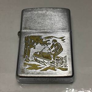 送料無料 1984年製 スポーツシリーズ スノーモービル ZIPPO 中古 ビンテージ