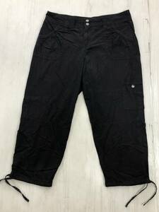 Calvin Klein Jeans/カルバンクライン　8分丈カンフーパンツ　サイズ表記8 黒色　5ポケット　アメリカ買い付け品古着薄手コットンパンツ