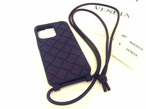 ■新品同様■ BOTTEGA VENETA ボッテガヴェネタ ラバー iPhone 15PRO 対応 アイフォンケース スマホケース パープル系 AW5255