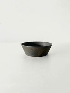 【未使用】藤田千絵子　黒土　平鉢　ボウル