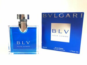 未使用　ブルガリ　BVGARI　BLV　POUR HOMME　ブルー　プールオム　オードトワレ　スプレー　50ml　YK-5797