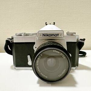 【TOA-6124】1円～ Nikon ニコン Nikomat ニコマット FS フィルムカメラ 一眼レフ ボディ レンズ 35mm 1:2.5 動作未確認 現状保管品