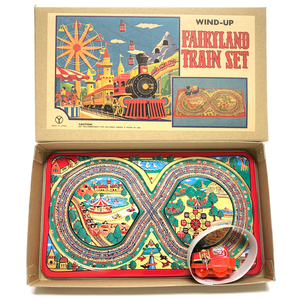 Ｓ ★三幸製作所 おとぎの国（FAIRYLAND)8の字板レール　ポコポコ列車セット WIND-UP FAIRYLAND TRAIN SET★PSTT013-2