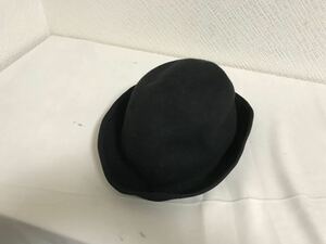 本物カシラCA4LAウールミニハット帽子ボウシメンズレディースサーフアメカジビジネススーツ黒ブラック日本製58cm