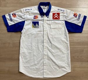 WRC CITROEN SPORT Michelin Shirt 世界ラリー選手権 シトロエン スポーツ ミシュラン レースシャツ ピットシャツ Lサイズ ユーズド
