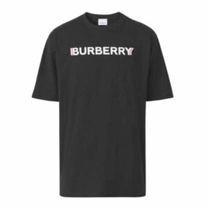 【新品未使用】Burberry バーバリー メンズ 半袖ロゴTシャツ　大人気 ブラック 黒 Mサイズ ショッパー、タグ付♪半袖Tシャツ クルーネック