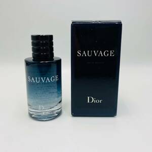 ♪A89234:Dior ディオール SAUVAGE ソヴァージュ ソバージュ オードトワレ オードゥトワレ EDT オーデトワレ 10ml 箱付 ほぼ未使用