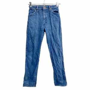 Wrangler カウボーイ ロングパンツ W28 ラングラー レディース 14MWZ ブルー コットン USA製 古着卸 アメリカ仕入 2406-526