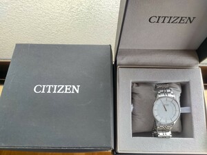 腕時計「CITIZEN-AR3010-65A)」シチズン薄さ4.8ミリ 電池不要ソーラ Eco-Drive 飽きのこないシンプルなデザイン メンズ腕時計100％日本製 