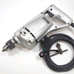 日立 10mm 電気ドリル 中古 100V NU-DH4 電動ドリル 穴あけ 電動工具 大工道具 金工用 HITACHI