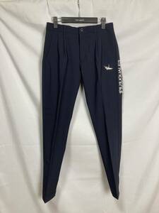 1PIU1UGUALE3 GOLF TUCK SLACKS サイドロゴタックスラックス　パンツ　定価46,200円