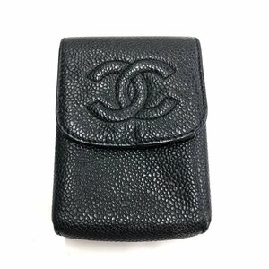 CHANEL シャネル シガレットケース キャビア ココマーク 5331871【CKARA048】