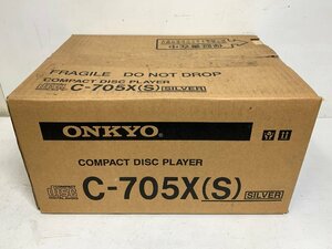 ONKYO C-705X(S)＜開封済み未使用品＞オンキヨー CDプレーヤー シルバー MADE IN JAPAN ※引取り可 □