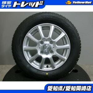 パレット ルークス スタッドレス アルミ 4本 SET 新品 2023年製 ブリヂストン VRX2 155/65R13 + 中古 JOKER 13インチ ワゴンR 岡崎